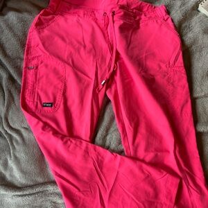 Grey's Anatomy Hot Pink Scrubs Pants Petite